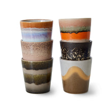 Load image into Gallery viewer, Ceramic 70s Coffee Mugs (6) ELEMENTS