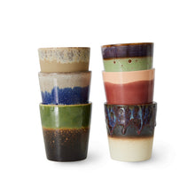 Load image into Gallery viewer, Ceramic 70s Coffee Mugs (6) GROUNDING