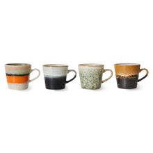 Load image into Gallery viewer, Ceramic 70s Cappuccino Mugs (4) VERVE