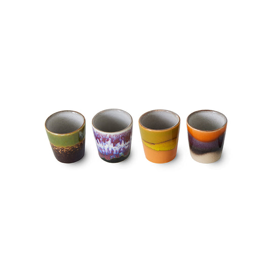 Ceramic 70s Egg Cups (4) ISLAND