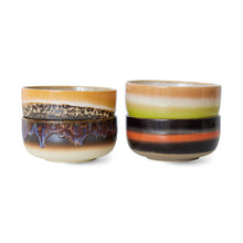Load image into Gallery viewer, Ceramic 70s Dessert Bowls (4) HUMUS