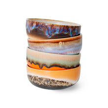 Load image into Gallery viewer, Ceramic 70&#39;s Tapas Bowls (4) CRYSTAL