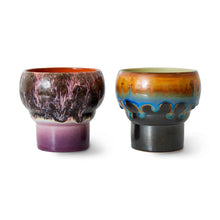 Load image into Gallery viewer, Ceramic 70s Lungo Mugs (2) MERGE