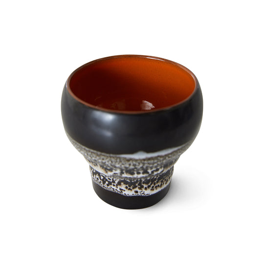 Ceramic 70s Lungo Mugs (2) BASALT