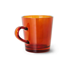 Load image into Gallery viewer, 70s GLASSWARE: Coffee Cups AMBER (set of 4)