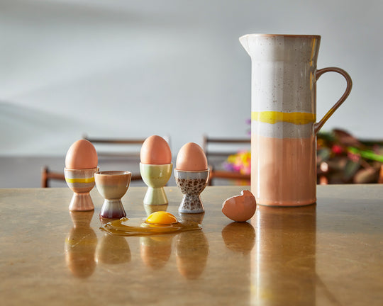 Ceramic 70s Egg Cups (4) TAURUS