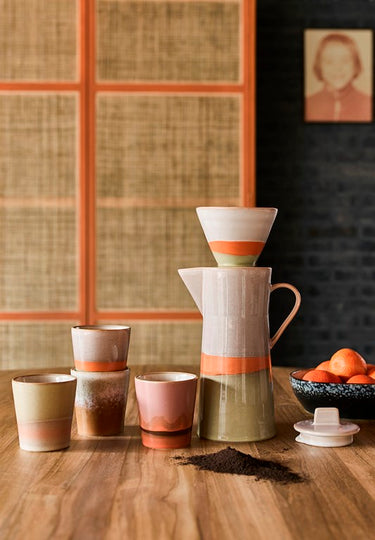 Ceramic 70s Coffee Pot: SATURN