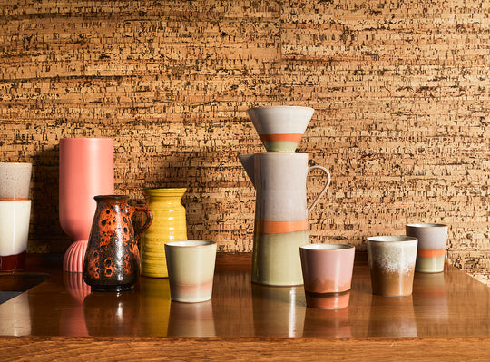Ceramic 70s Coffee Pot: SATURN
