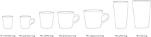 Load image into Gallery viewer, Ceramic 70s Latte Mugs (4) ANTARES