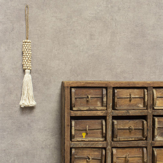 Tassel Wooden Bead Hanger