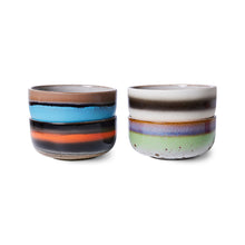 Load image into Gallery viewer, Ceramic 70s Dessert Bowls (4) FREAK OUT