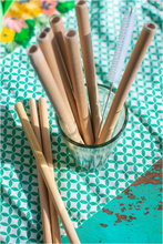 Load image into Gallery viewer, Set of 10 Bamboo Straws