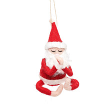 Load image into Gallery viewer, Yoga Santa - Felt Christmas Deco