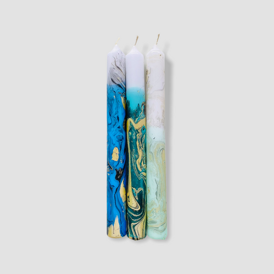 Dip Dye MARBLE Candles