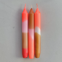Load image into Gallery viewer, Neon Dip Dye Dinner Candles