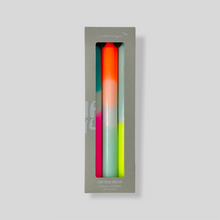 Load image into Gallery viewer, Neon Dip Dye Dinner Candles