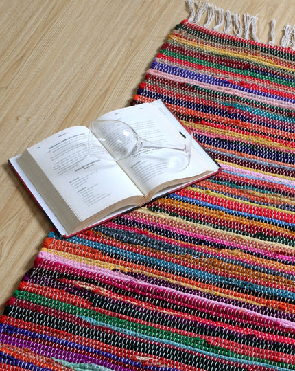 SHANTI Multi Rag Rug Large