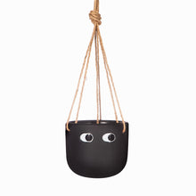 Load image into Gallery viewer, Peggy Terracotta Hanging Planter Black