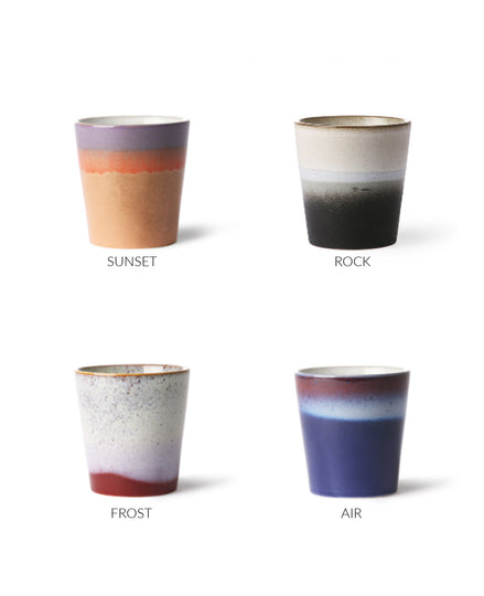 Ceramic 70s Coffee Mugs: MIX & MATCH