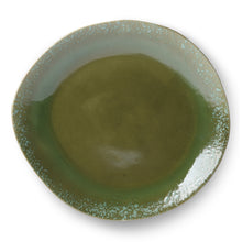 Load image into Gallery viewer, Ceramic 70s Dinner Plates: GREEN (2)