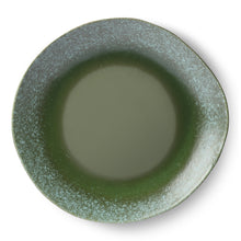 Load image into Gallery viewer, Ceramic 70s Dinner Plates: GREEN (2)