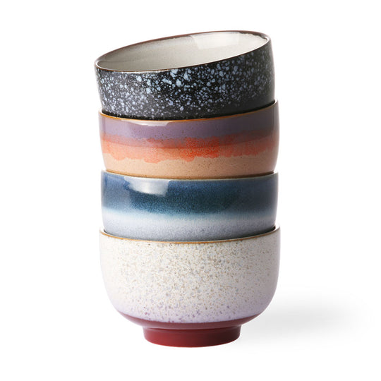 Ceramic 70s Noodle Bowls (4) ASTRA