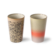 Load image into Gallery viewer, Ceramic 70s Tea Mugs (2) TITAN