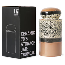 Load image into Gallery viewer, Ceramic 70s Storage Jar