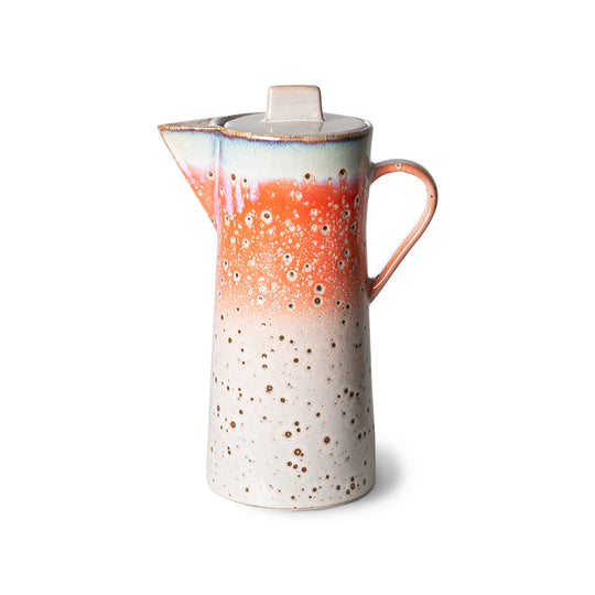 Ceramic 70s Coffee Pot: ASTEROIDS