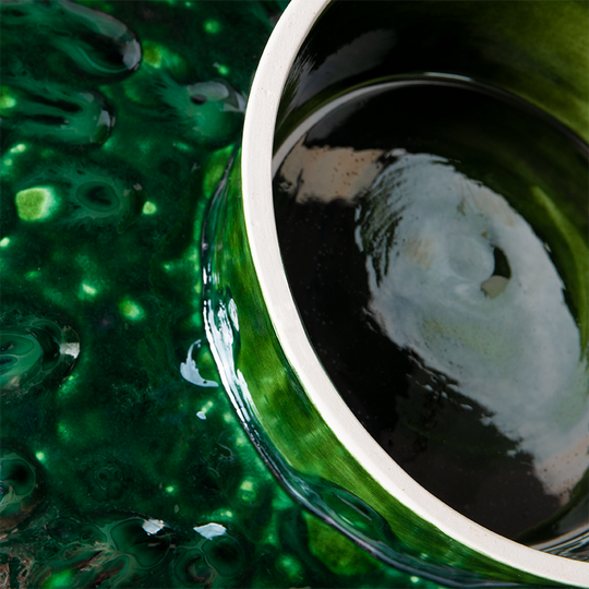 THE EMERALDS: CERAMIC BOWL ON BASE L