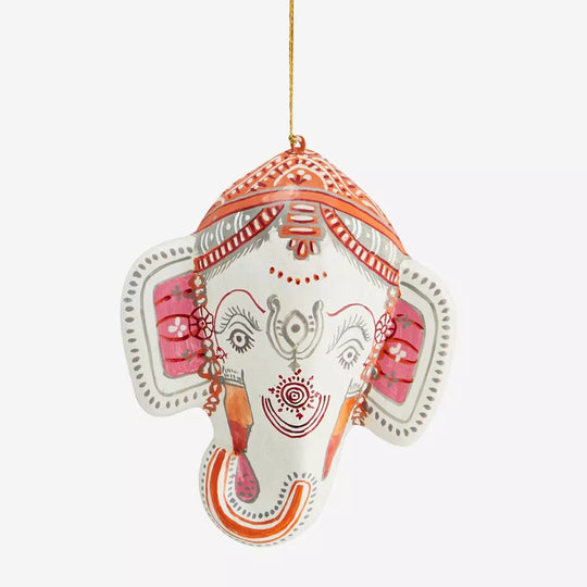 Hand Painted Papier Maché Ganesha