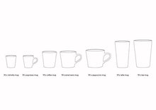 Load image into Gallery viewer, Ceramic 70s Coffee Mugs (6) PLUTO