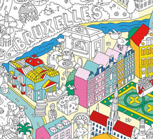 Load image into Gallery viewer, Giant Coloring Poster BRUSSELS