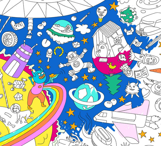 Giant Coloring Poster COSMOS