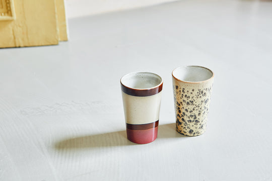 Ceramic 70s Tea Mugs (2) NOVA