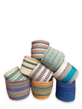 Load image into Gallery viewer, Hadithi baskets S - blue series