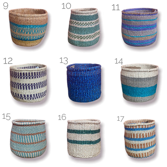 Hadithi baskets S - blue series