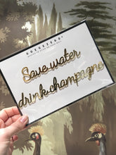 Load image into Gallery viewer, sticker quote - save water, drink champagne