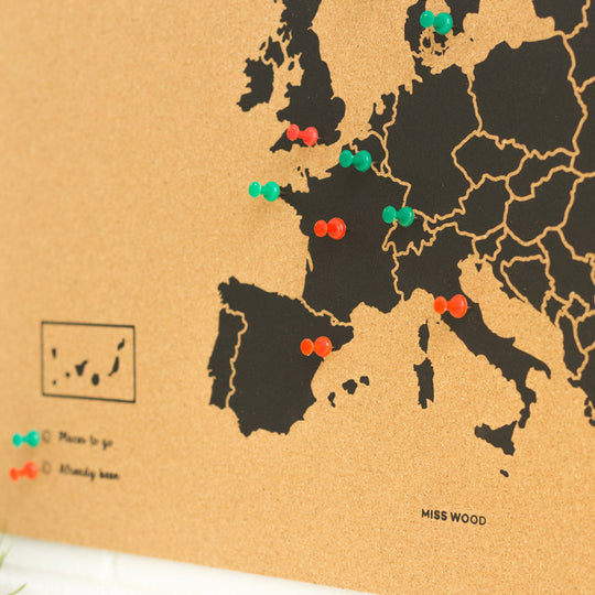Europe Woody Map L Combo Pack