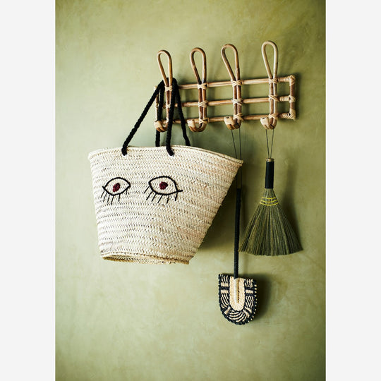 Bamboo Hanger with 4 Hooks
