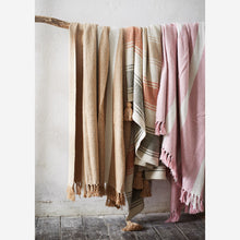 Load image into Gallery viewer, Striped Woven Throw with Tassels