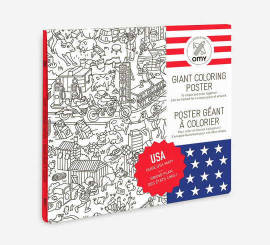 Giant Coloring Poster USA