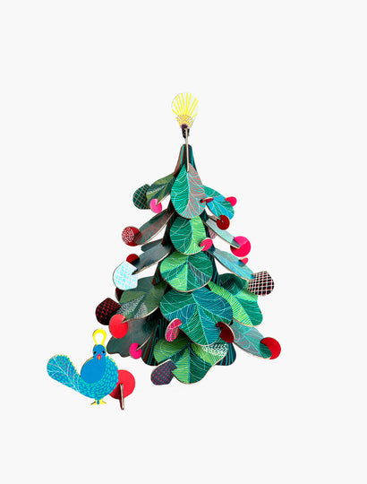 Christmas Tree with Peacock