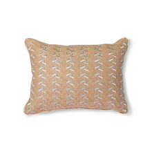 Load image into Gallery viewer, Nude Cushion with Silver Patches