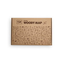 Load image into Gallery viewer, Woody Map Natural XL + frame